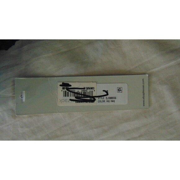 New Eliza J Dress Women's Size 8 Navy Blue Fit n Flare Evening Prom Wedding Semi - Picture 7 of 8